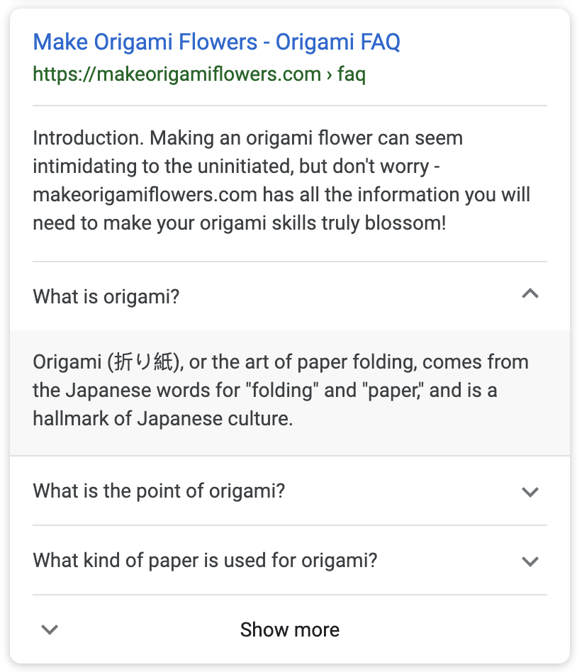 QA Page markup Google